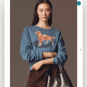 NWT Anthropologie Maeve dog graphic sweatshirt❤️❤️❤️❤️
